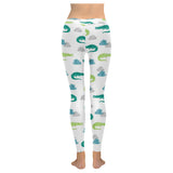 watercolor crocodile pattern Women's Legging Fulfilled In US