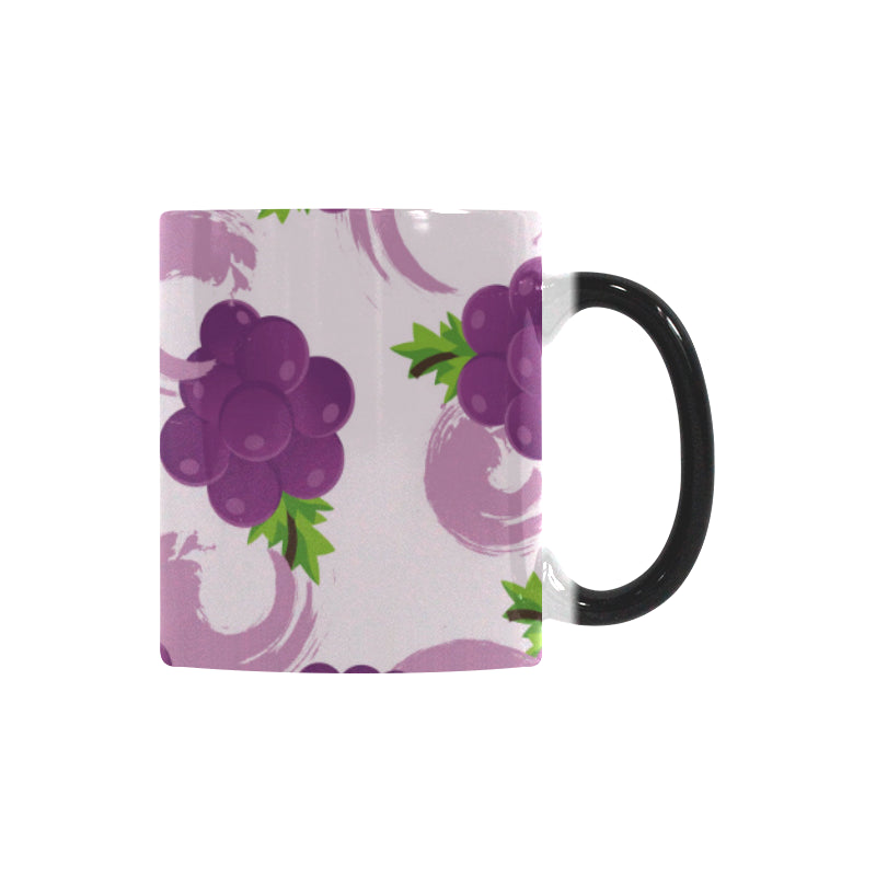 Cute Grape pattern Morphing Mug Heat Changing Mug