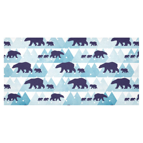 polar bear winter snow pattern Tablecloth