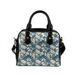 Sea turtle Polynesian Tribal design pattern Shoulder Handbag