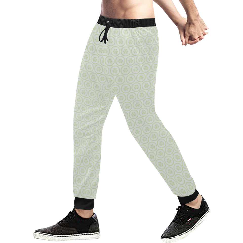 Cucumber pattern background Unisex Casual Sweatpants