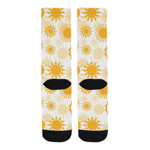 Sun design pattern Crew Socks