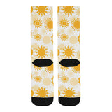 Sun design pattern Crew Socks