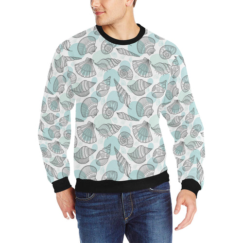 Shell polynesian tribal Men's Crew Neck Sweatshirt