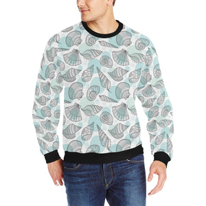 Shell polynesian tribal Men's Crew Neck Sweatshirt
