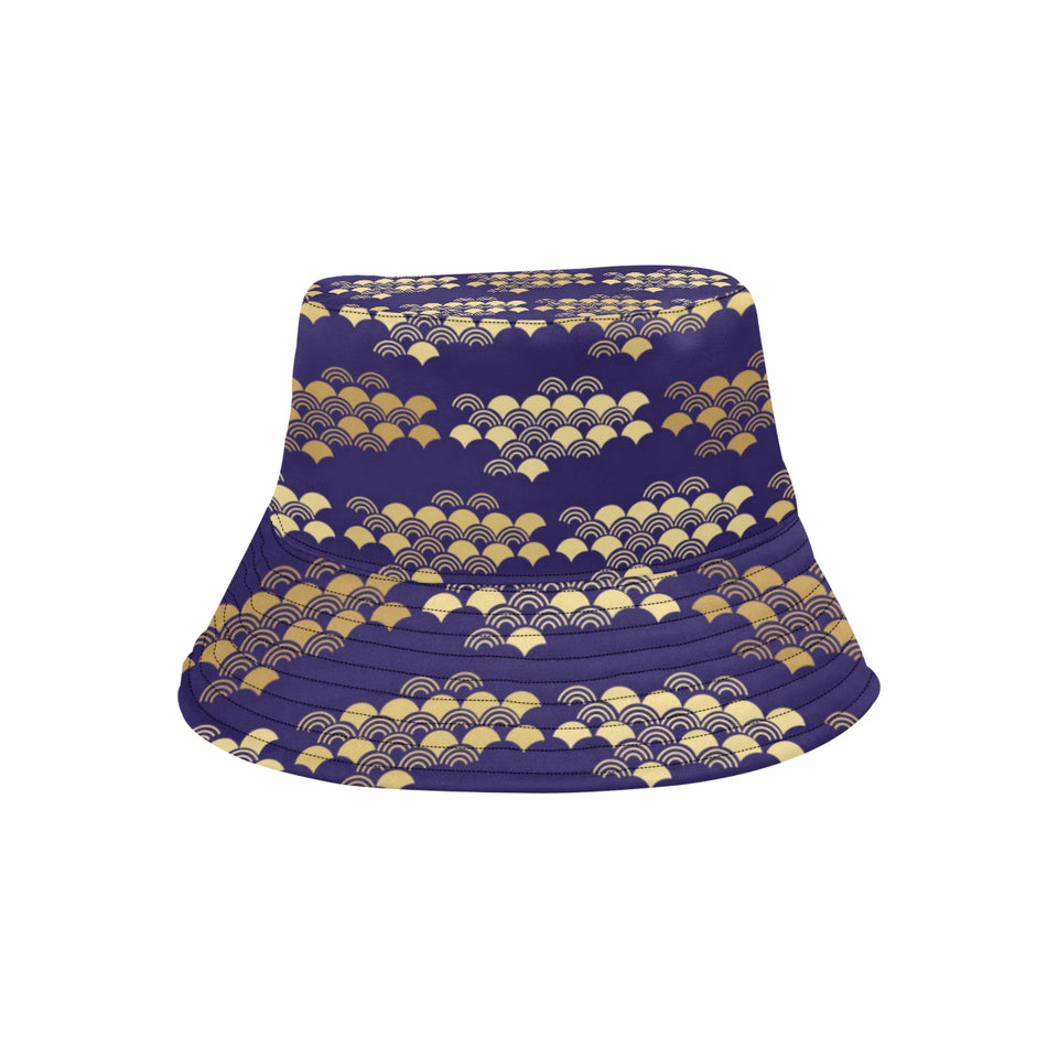 Beautiful japanese fan pattern Unisex Bucket Hat