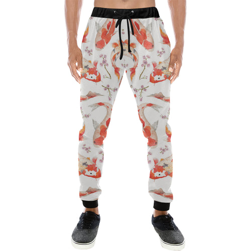 Watercolor fancy carp pattern Unisex Casual Sweatpants