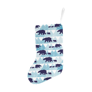 polar bear winter snow pattern Christmas Stocking