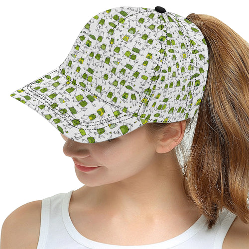 Sketch funny frog pattern All Over Print Snapback Cap