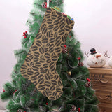 Coffee bean on brown background Christmas Stocking