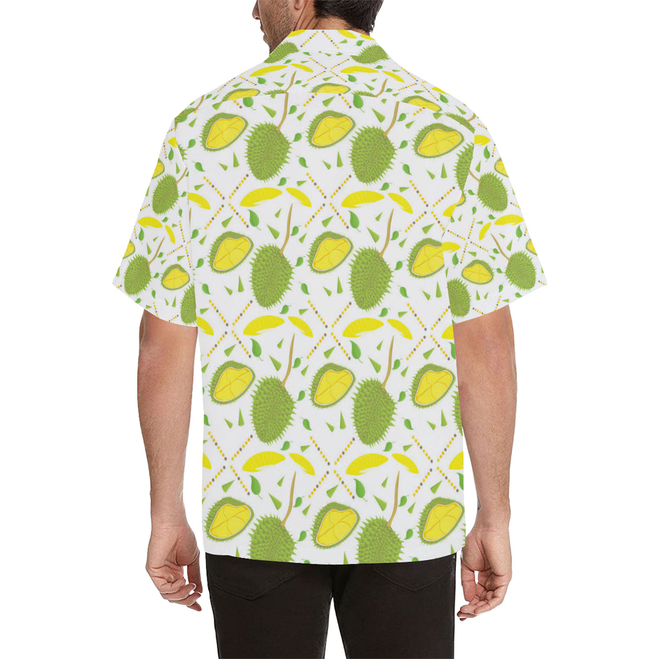 Durian pattern background Men's All Over Print Hawaiian Shirt