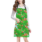 Clown Fish Pattern Print Design 01 All Over Print Adjustable Apron