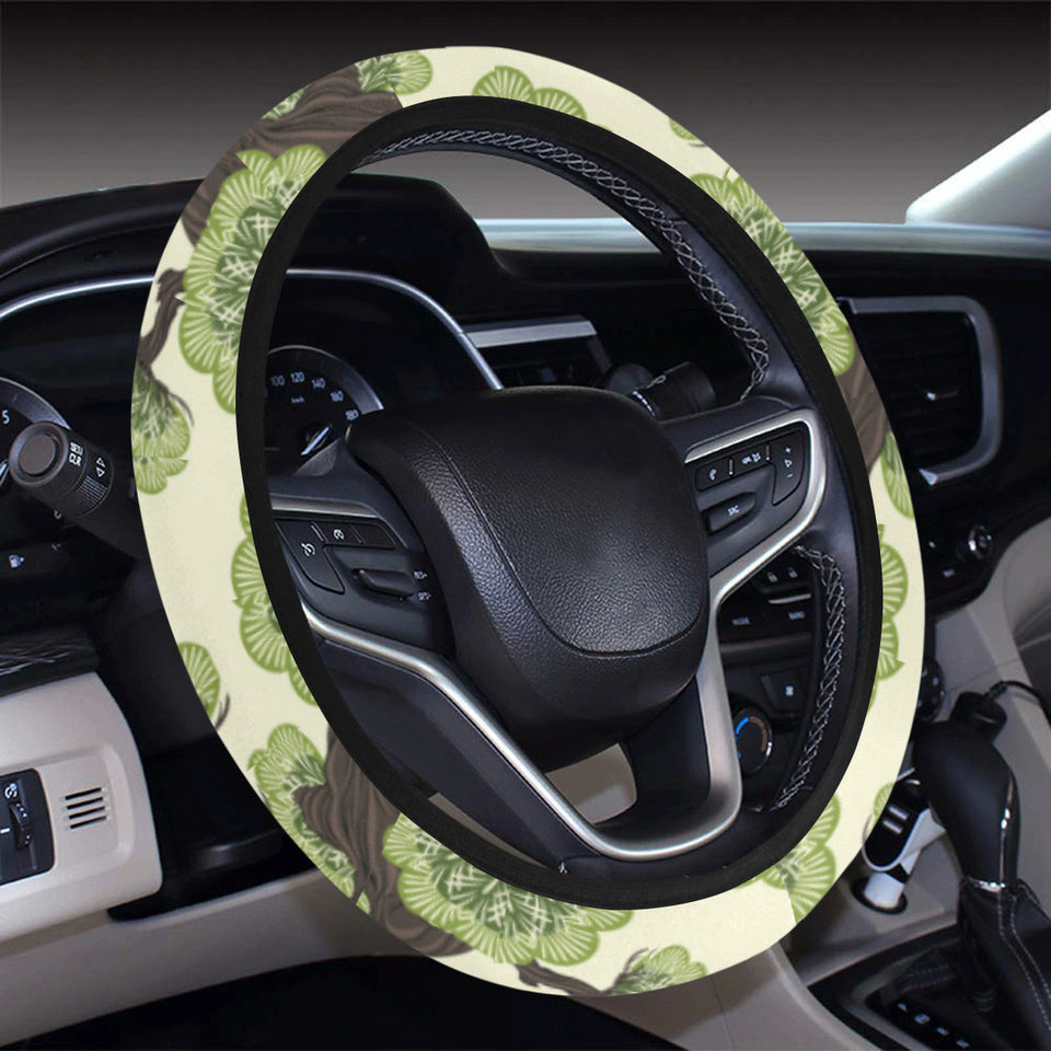 Bonsai pattern Car Steering Wheel Cover