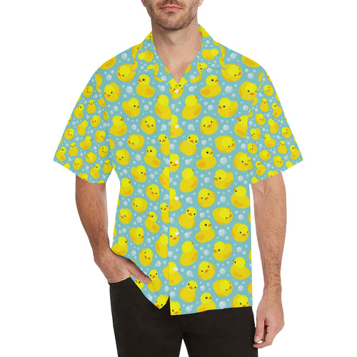 Duck Toy Pattern Print Design 03 Men's All Over Print Hawaiian Shirt (Model T58)