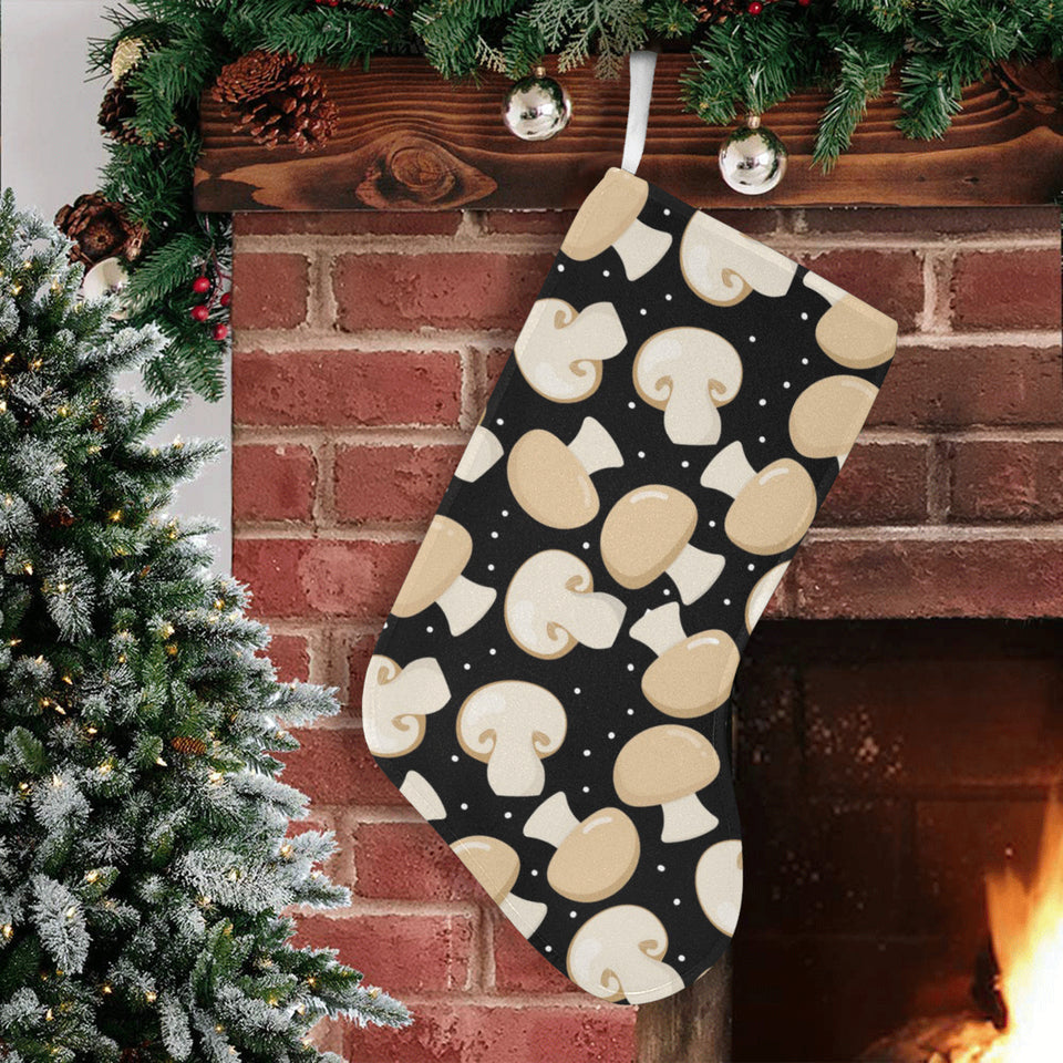 Champignon mushroom pattern Christmas Stocking