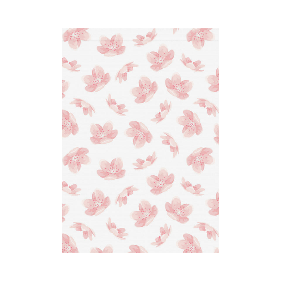 Pink sakura cherry blossom pattern House Flag Garden Flag