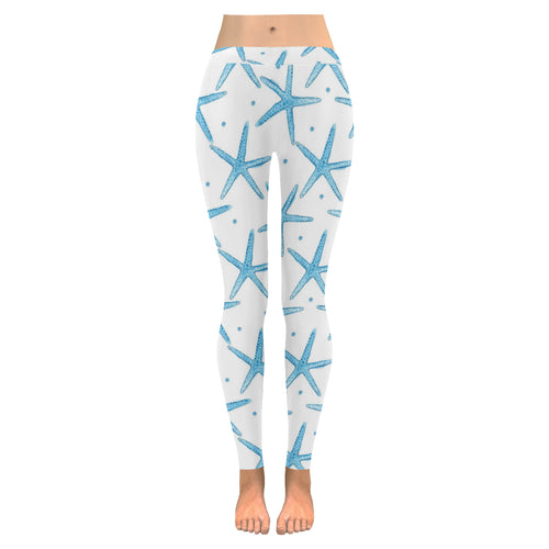 Watercolor starfish pattern Women's Legging Fulfilled In US