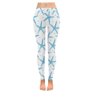 Watercolor starfish pattern Women's Legging Fulfilled In US