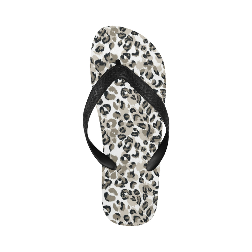 Leopard skin print pattern Unisex Flip Flops