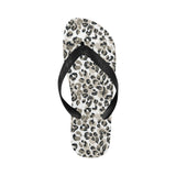 Leopard skin print pattern Unisex Flip Flops