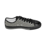 Coffee bean abstract modern pattern Kids' Boys' Girls' Low Top Canvas Shoes Black