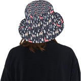 Deers Winter Christmas pattern Unisex Bucket Hat