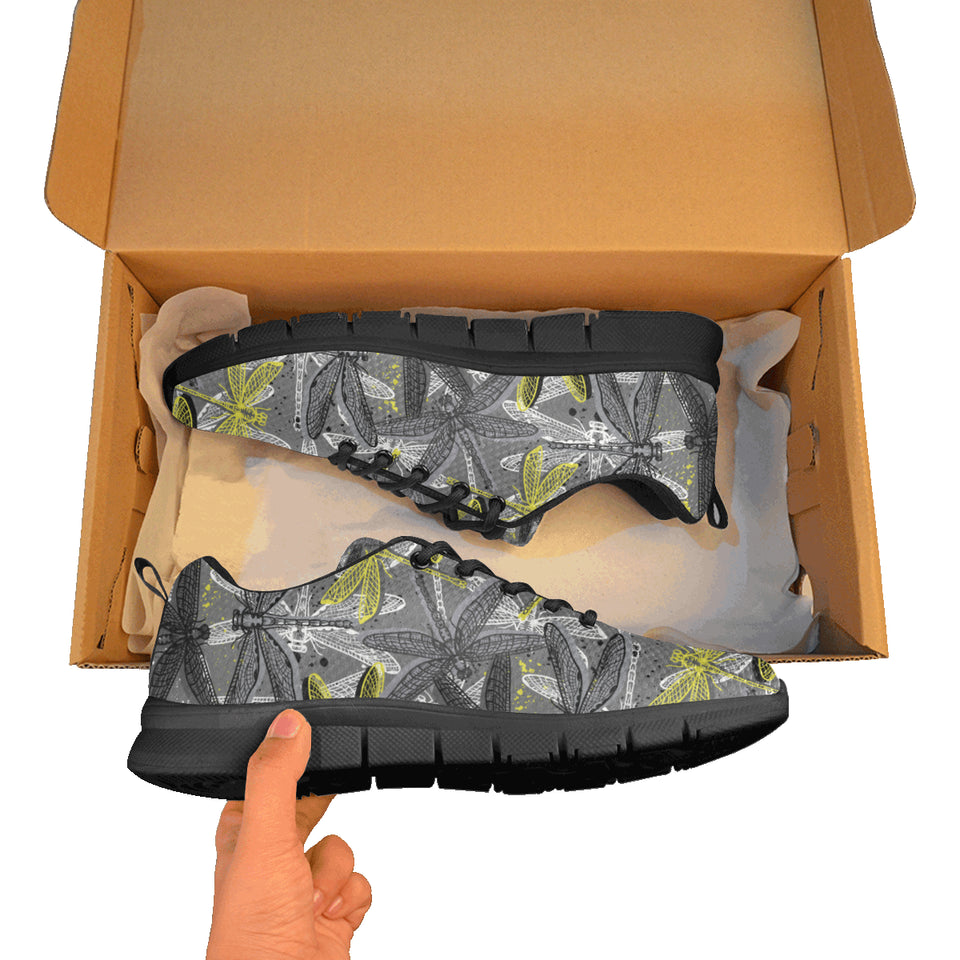 Hand drawn dragonfly pattern Women's Sneaker Shoes