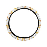 Horseshoes Pattern Print Design 03 Car Steering Wheel Cover