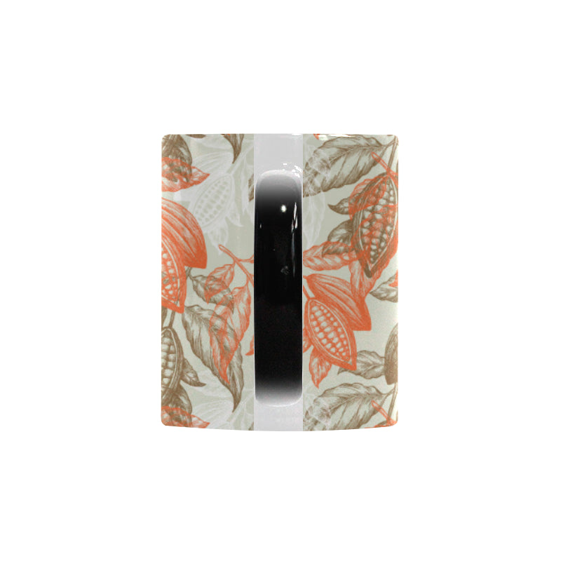 Cocoa beans Cocoa tree pattern Morphing Mug Heat Changing Mug