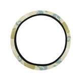 Seahorse shell starfish pattern background Car Steering Wheel Cover
