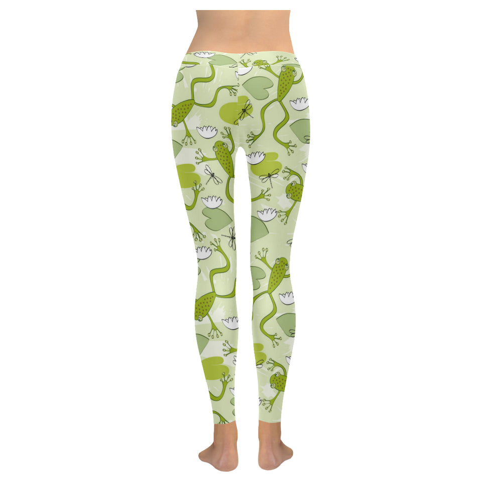 Cute frog dragonfly pattern Women's Legging Fulfilled In US