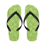 Slices of Lime pattern Unisex Flip Flops