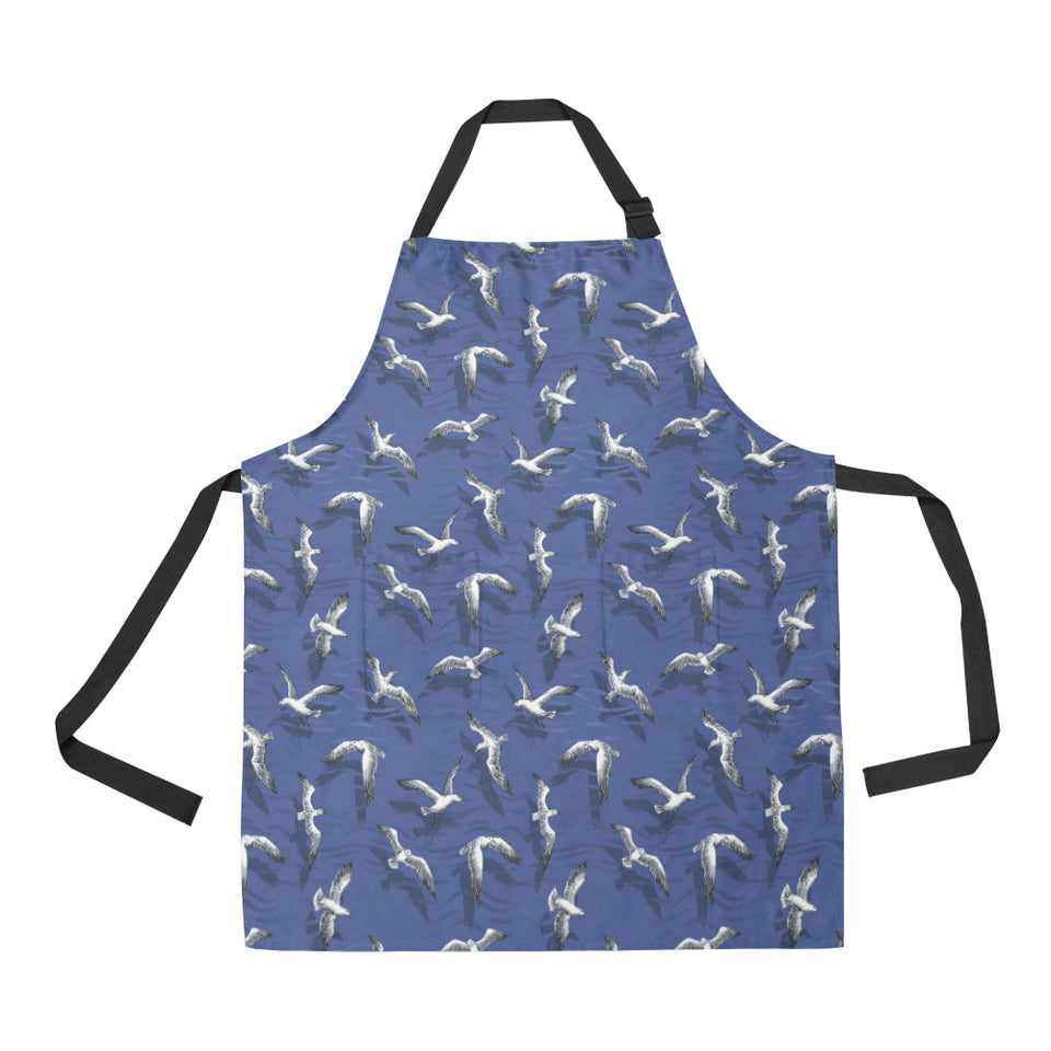 Seagull Pattern Print Design 03 All Over Print Adjustable Apron