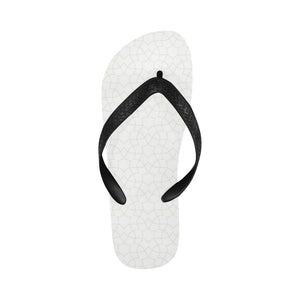 arabic white pattern Unisex Flip Flops