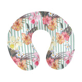 Colorful orchid flower pattern U-Shaped Travel Neck Pillow