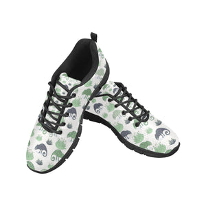 Chameleon lizard succulent plant pattern Men's Sneaker Shoes