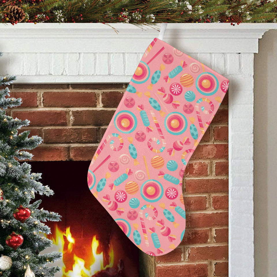 Colorful candy pattern Christmas Stocking