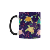 Colorful sea turtle pattern Morphing Mug Heat Changing Mug
