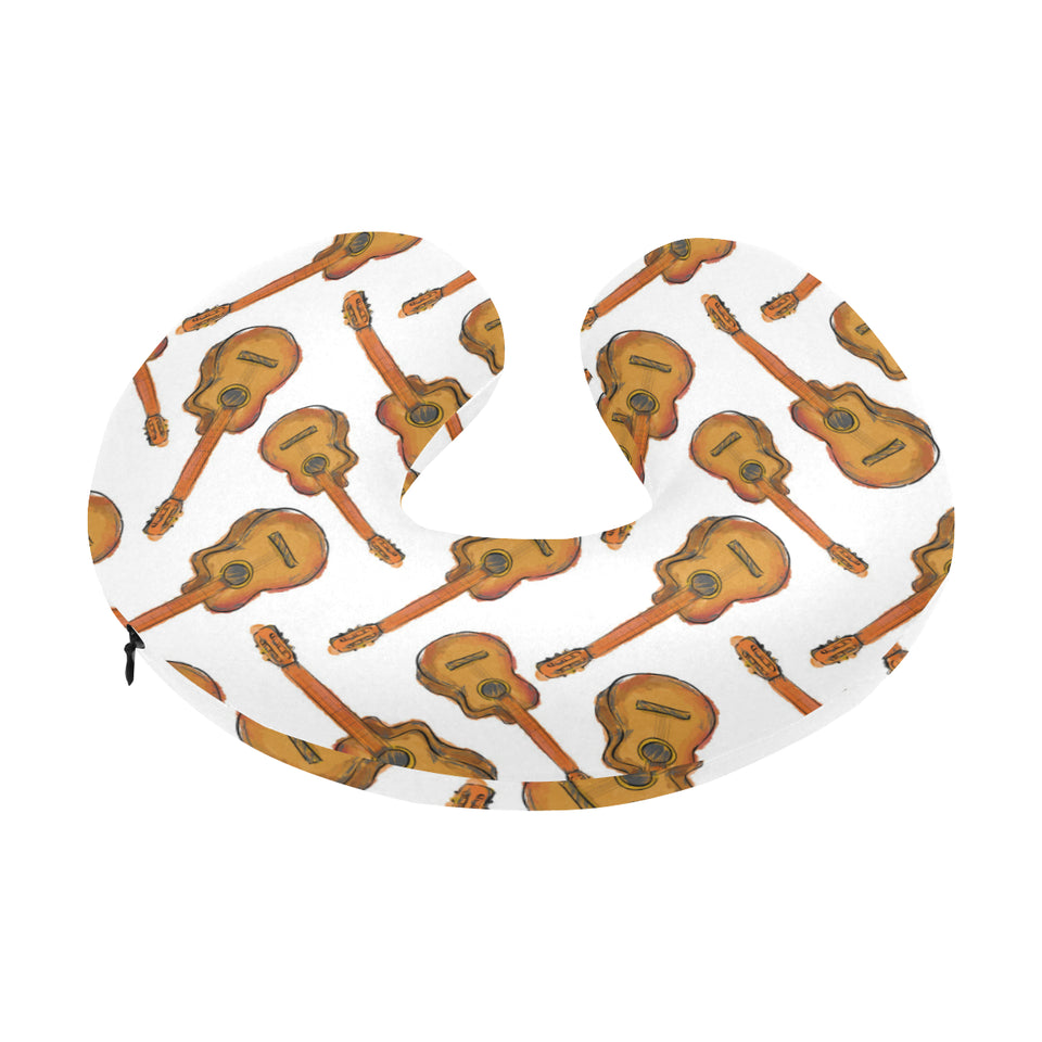 Paint Guitar Pattern U-Shaped Travel Neck Pillow