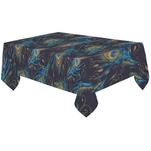 Beautiful peacock feather pattern Tablecloth