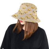 Rhino yellow theme pattern Unisex Bucket Hat