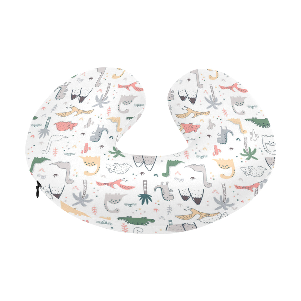 Cute cartoon dinosaurs tree pattern U-Shaped Travel Neck Pillow