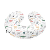 Cute cartoon dinosaurs tree pattern U-Shaped Travel Neck Pillow