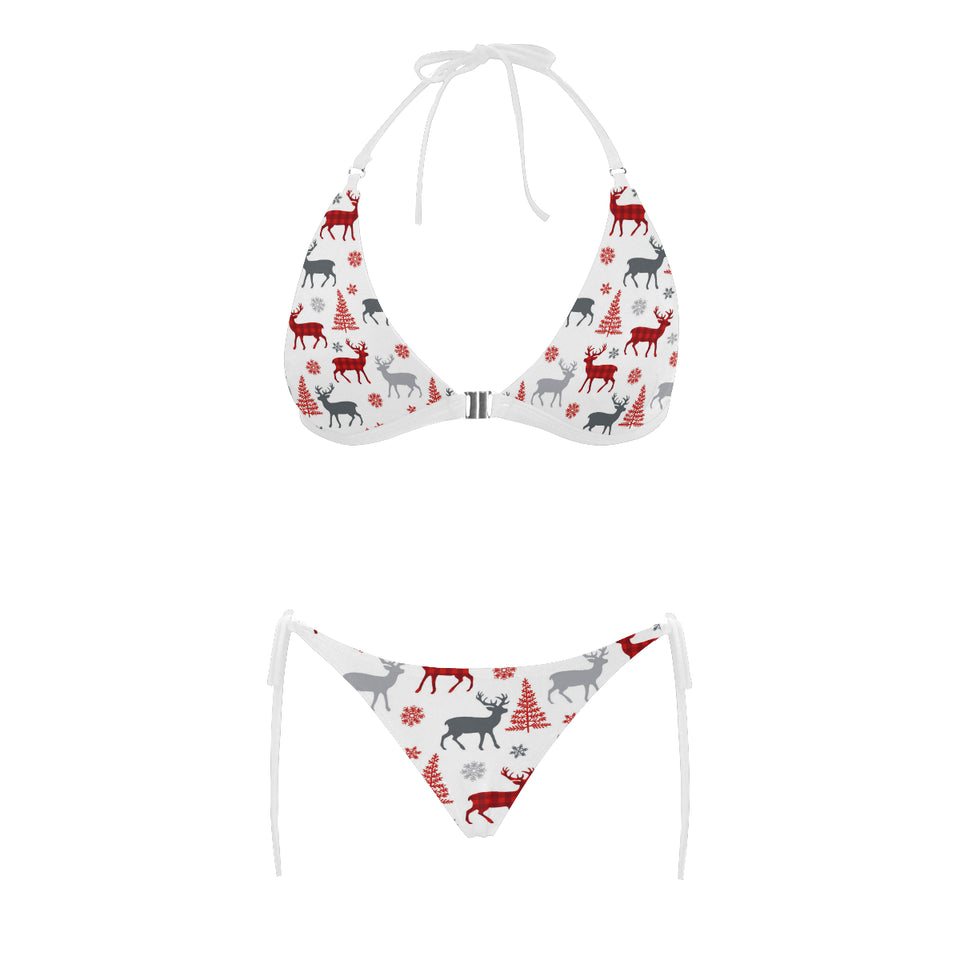 Deer tree snowflakes chrismas pattern Sexy Bikinis Two-Piece Swimsuits