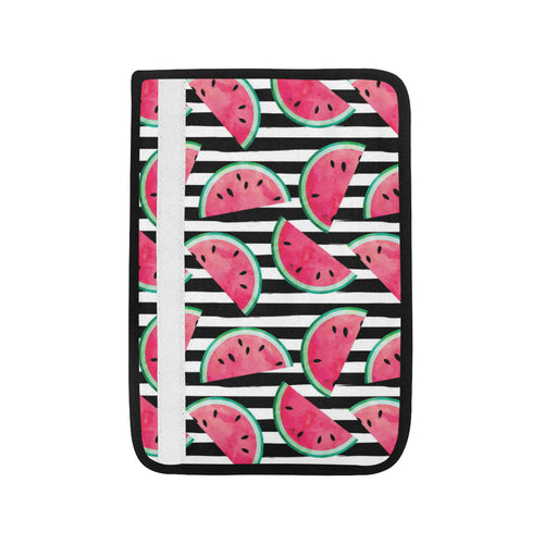 Watercolor paint textured watermelon pieces Car Seat Belt Cover