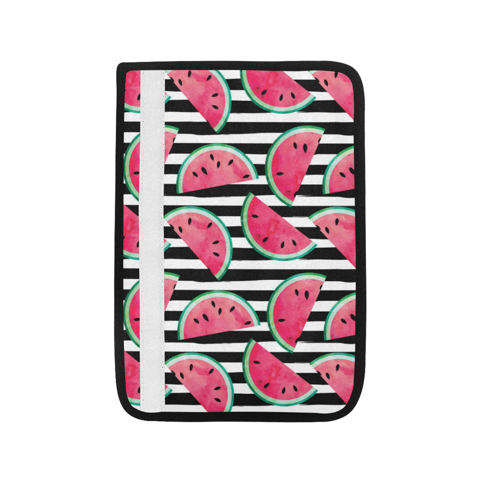 Watercolor paint textured watermelon pieces Car Seat Belt Cover