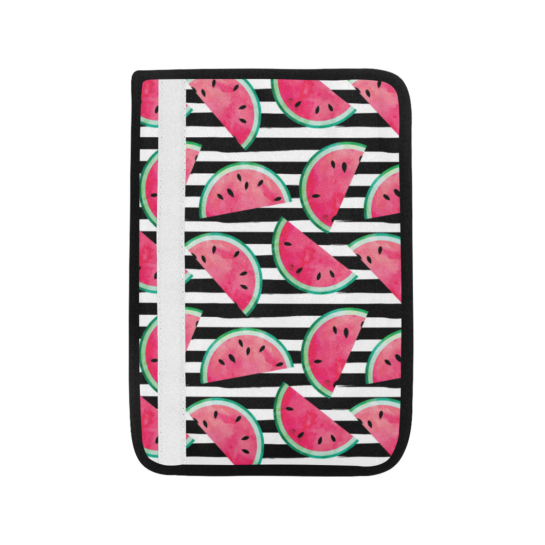 Watercolor paint textured watermelon pieces Car Seat Belt Cover
