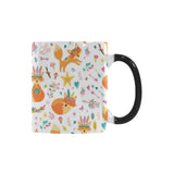 cute tribal fox pattern Morphing Mug Heat Changing Mug