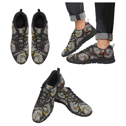 Eagle Pattern Print Design 05 Men's Breathable Sneakers ( Model 055)
