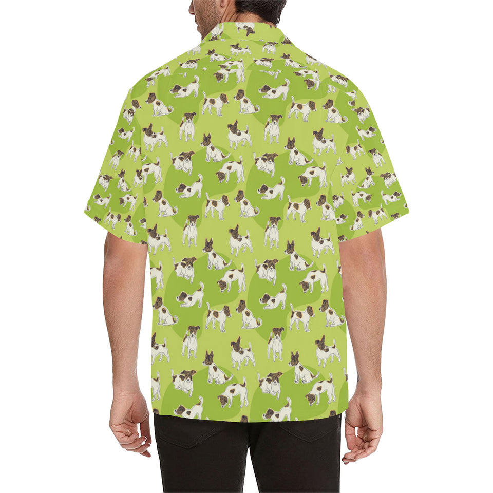 Jack Russel Pattern Print Design 01 Men's All Over Print Hawaiian Shirt (Model T58)